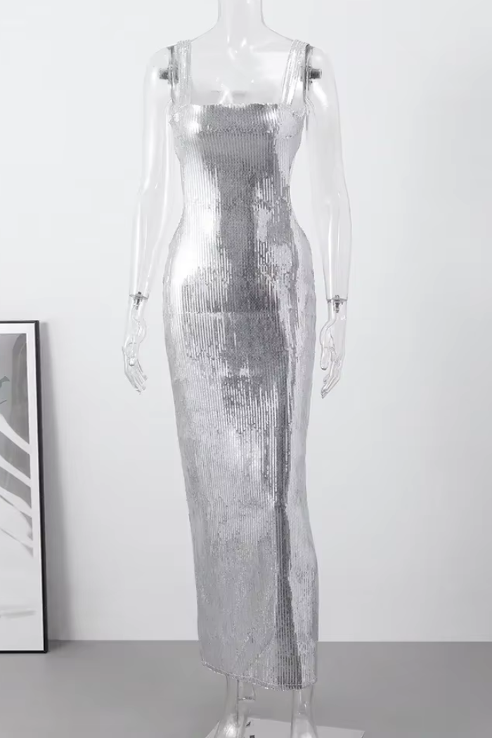 Vestido Longo Celeste