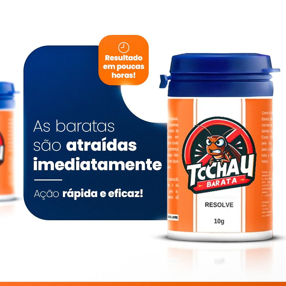 Tchchau Barata™ – Veneno Para Barata com Ação Imediata e Proteção 24h