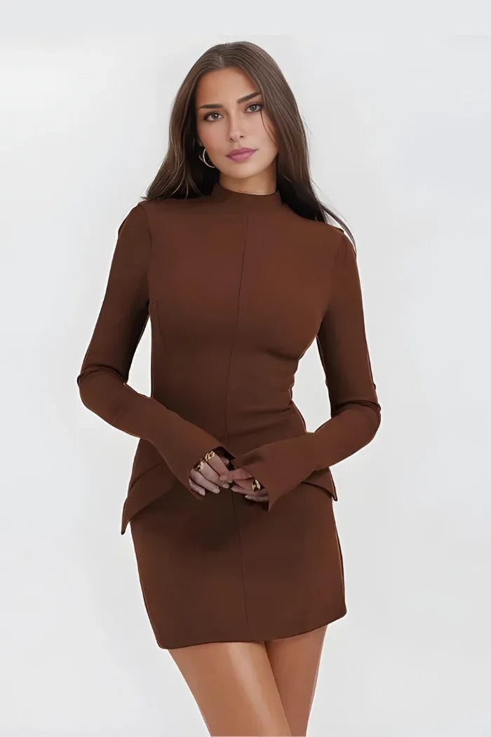 Vestido Manga Longa Amber - OUTLET