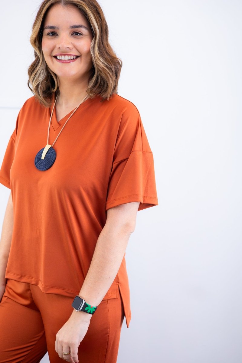 Conjunto Flórida - Malha Confort Calça e Blusa de Gola V