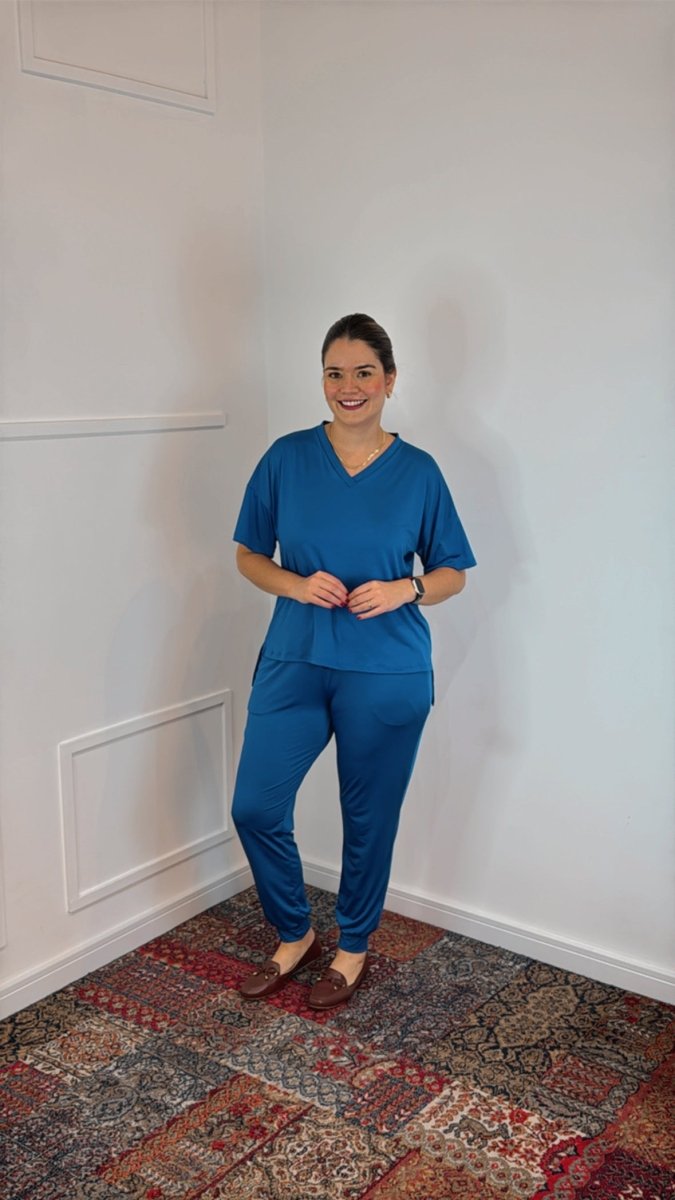 Conjunto Flórida - Malha Confort Calça e Blusa de Gola V