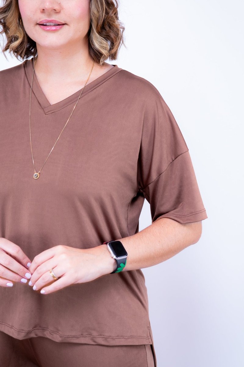 Conjunto Flórida - Malha Confort Calça e Blusa de Gola V