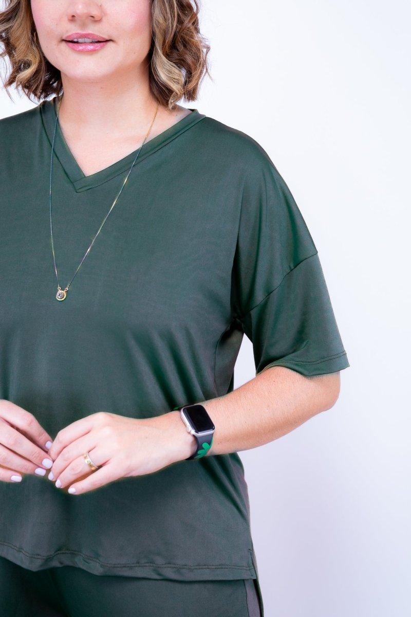 Conjunto Flórida - Malha Confort Calça e Blusa de Gola V