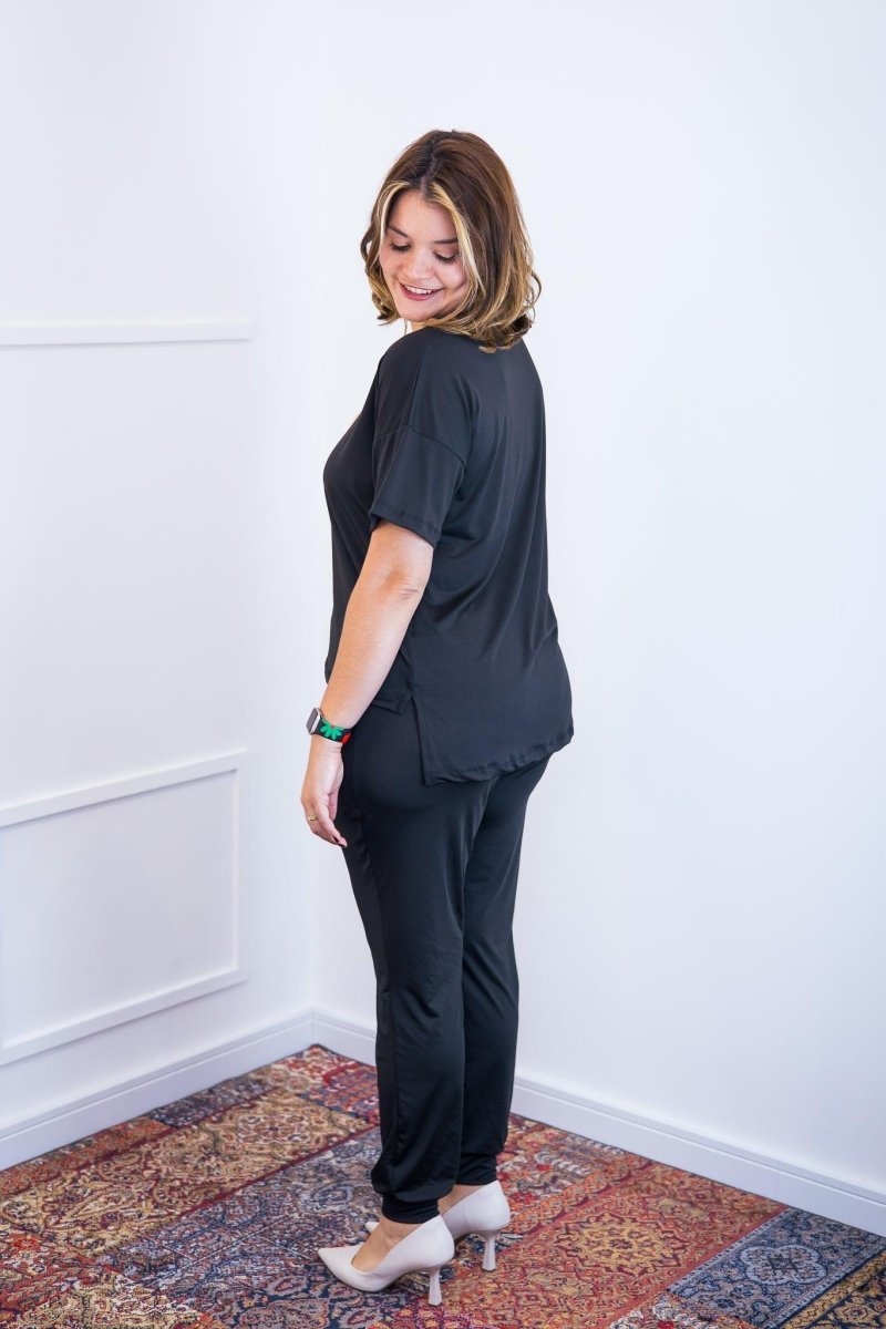 Conjunto Flórida - Malha Confort Calça e Blusa de Gola V