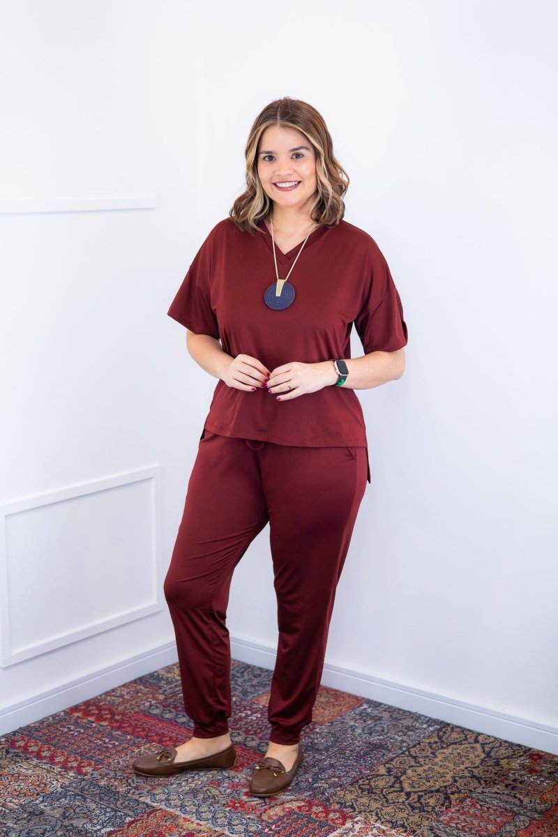 Conjunto Flórida - Malha Confort Calça e Blusa de Gola V