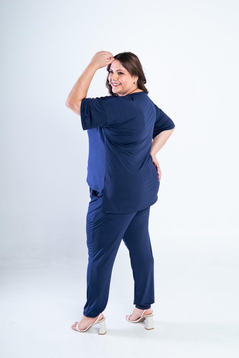 Conjunto Flórida - Malha Confort Calça e Blusa de Gola V