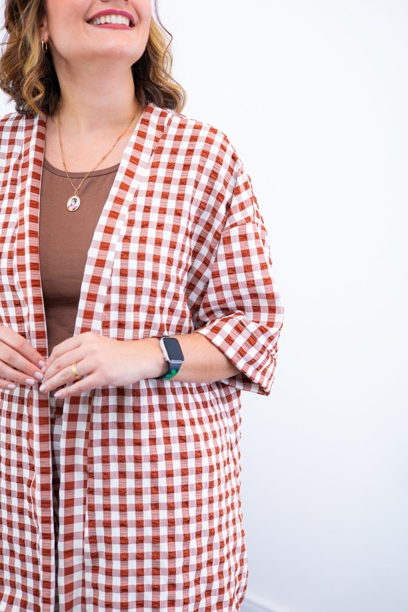 Conjunto Kimono Dora - Oversized Estampado e Bermuda em Crepe