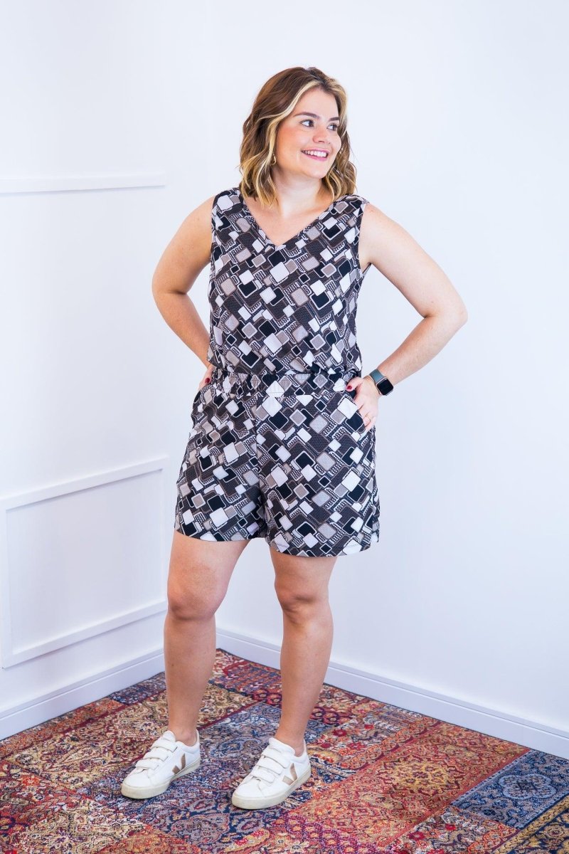 Conjunto Olivia - Bermudinha e Blusa Regata em Malha Confort