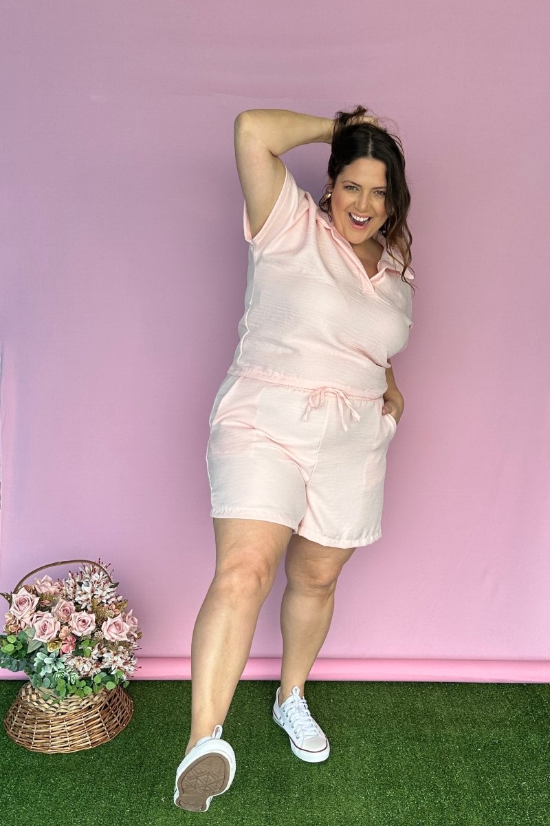 Conjunto Salvador - Bermuda e Blusa em Linho Light