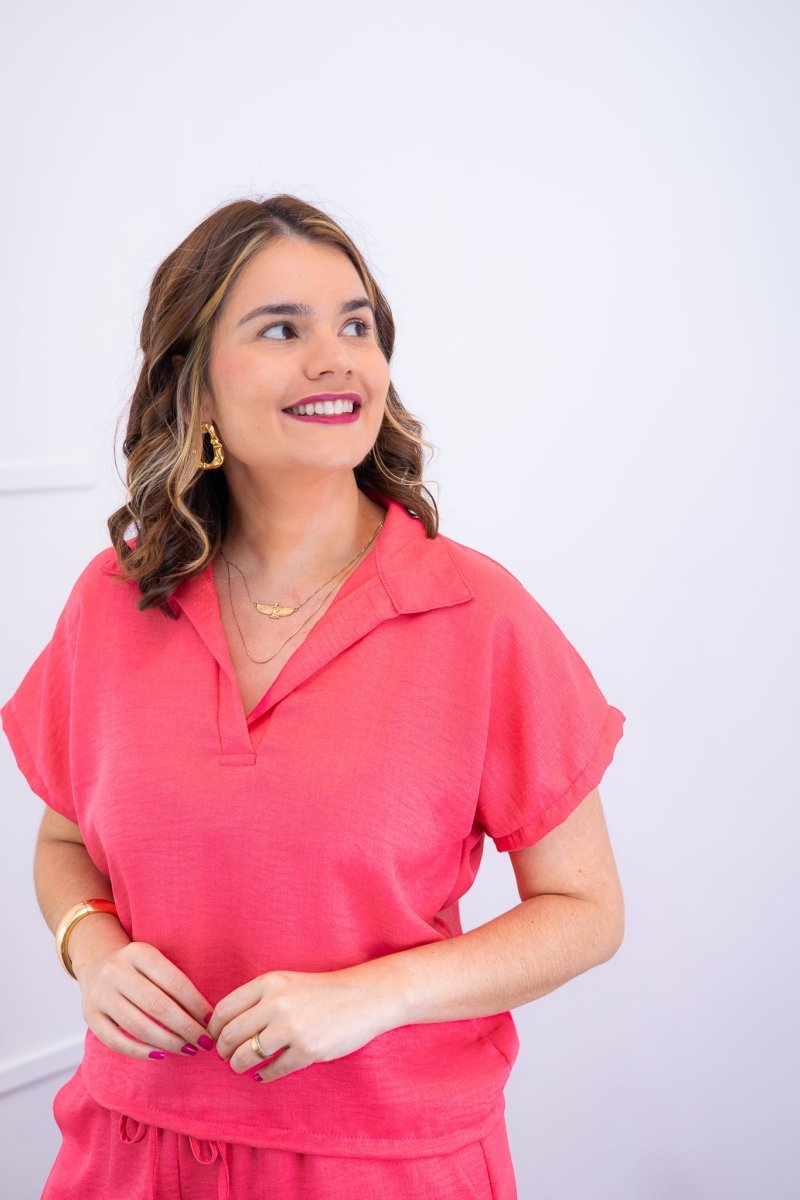 Conjunto Salvador - Bermuda e Blusa em Linho Light