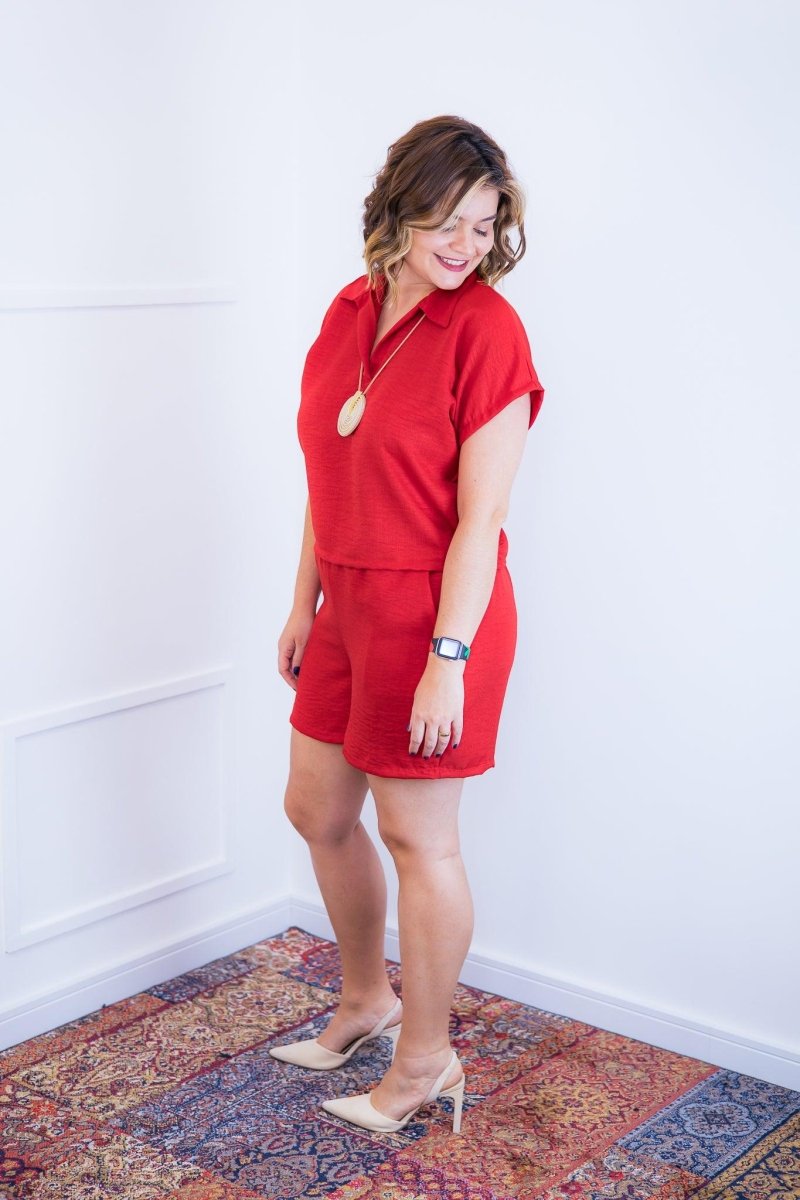 Conjunto Salvador - Bermuda e Blusa em Linho Light