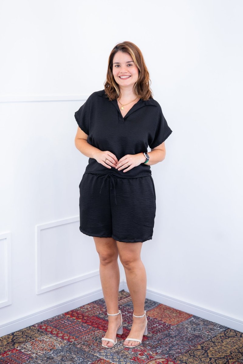 Conjunto Salvador - Bermuda e Blusa em Linho Light