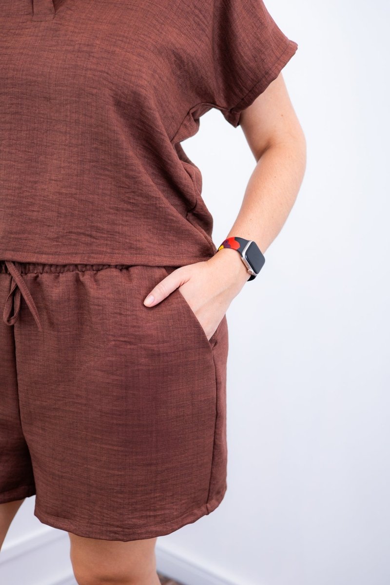 Conjunto Salvador - Bermuda e Blusa em Linho Light