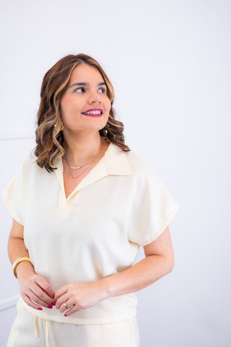 Conjunto Salvador - Bermuda e Blusa em Linho Light