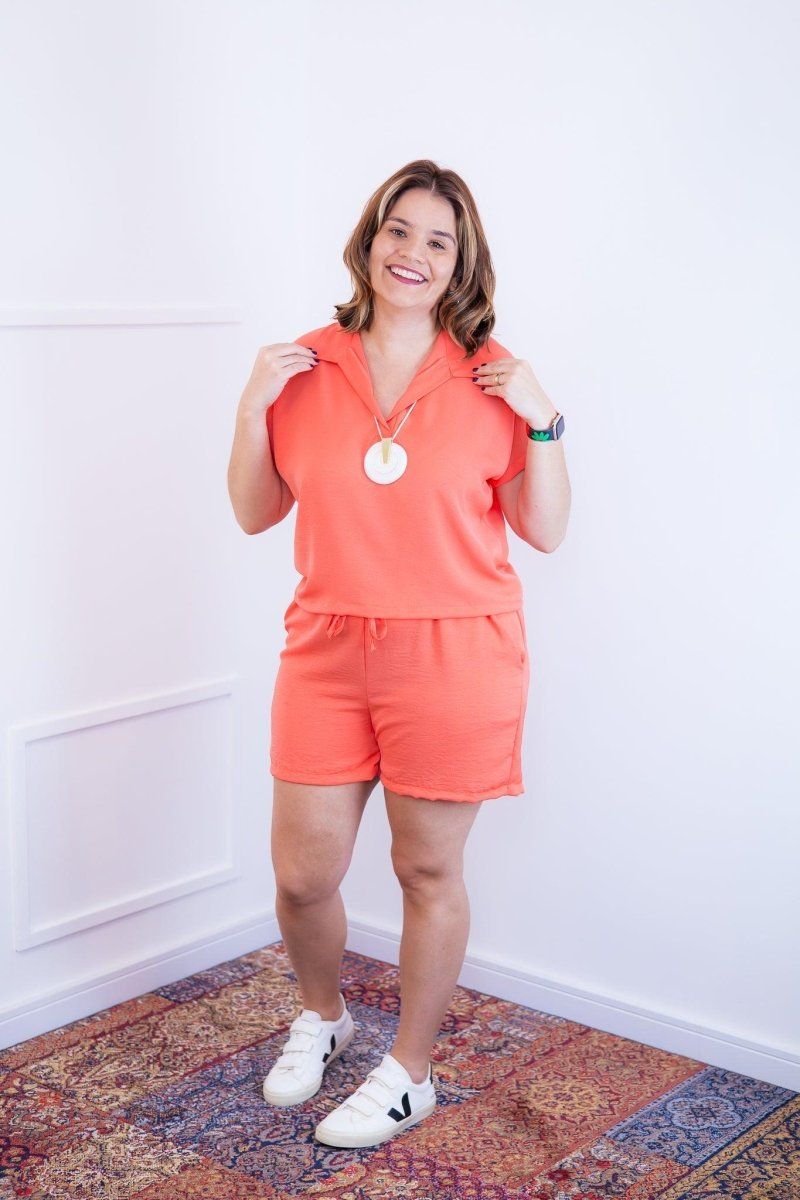 Conjunto Salvador - Bermuda e Blusa em Linho Light