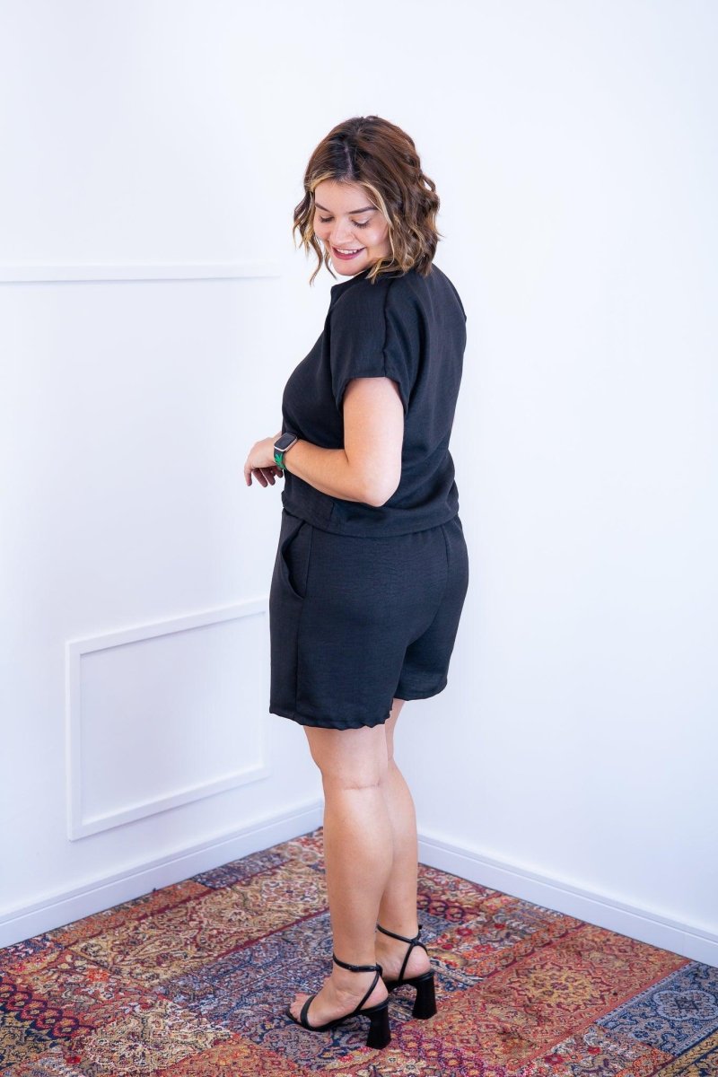 Conjunto Salvador - Bermuda e Blusa em Linho Light