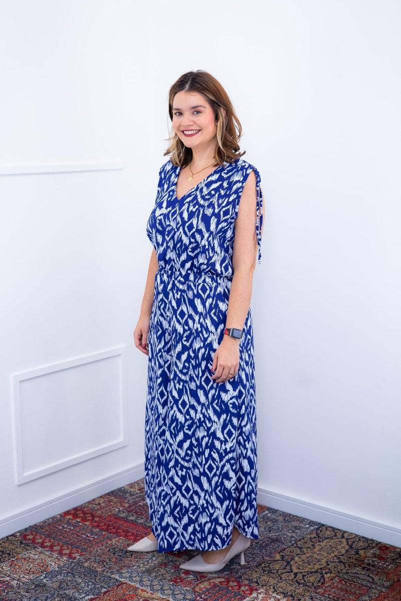 Macacão Caribe - Pantalona em Crepe com Decote V