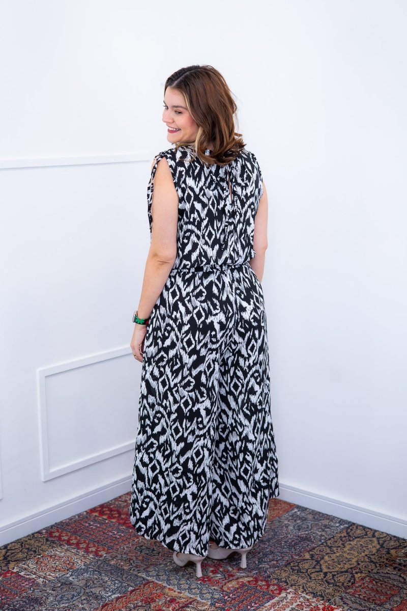 Macacão Caribe - Pantalona em Crepe com Decote V