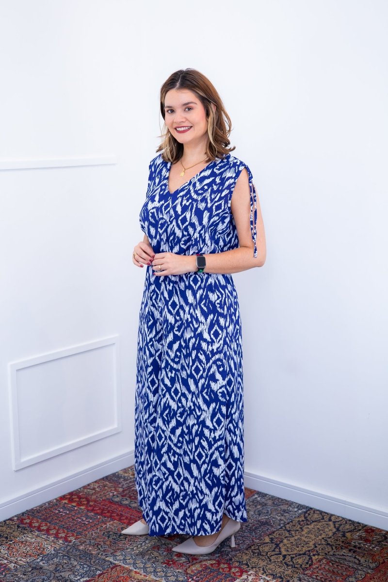 Macacão Caribe - Pantalona em Crepe com Decote V