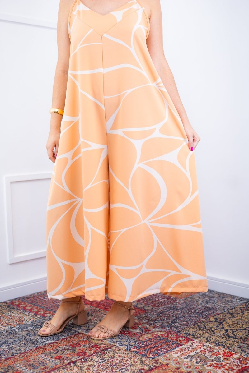 Macacão Grécia – Pantalona em Crepe com Alça Ajustável