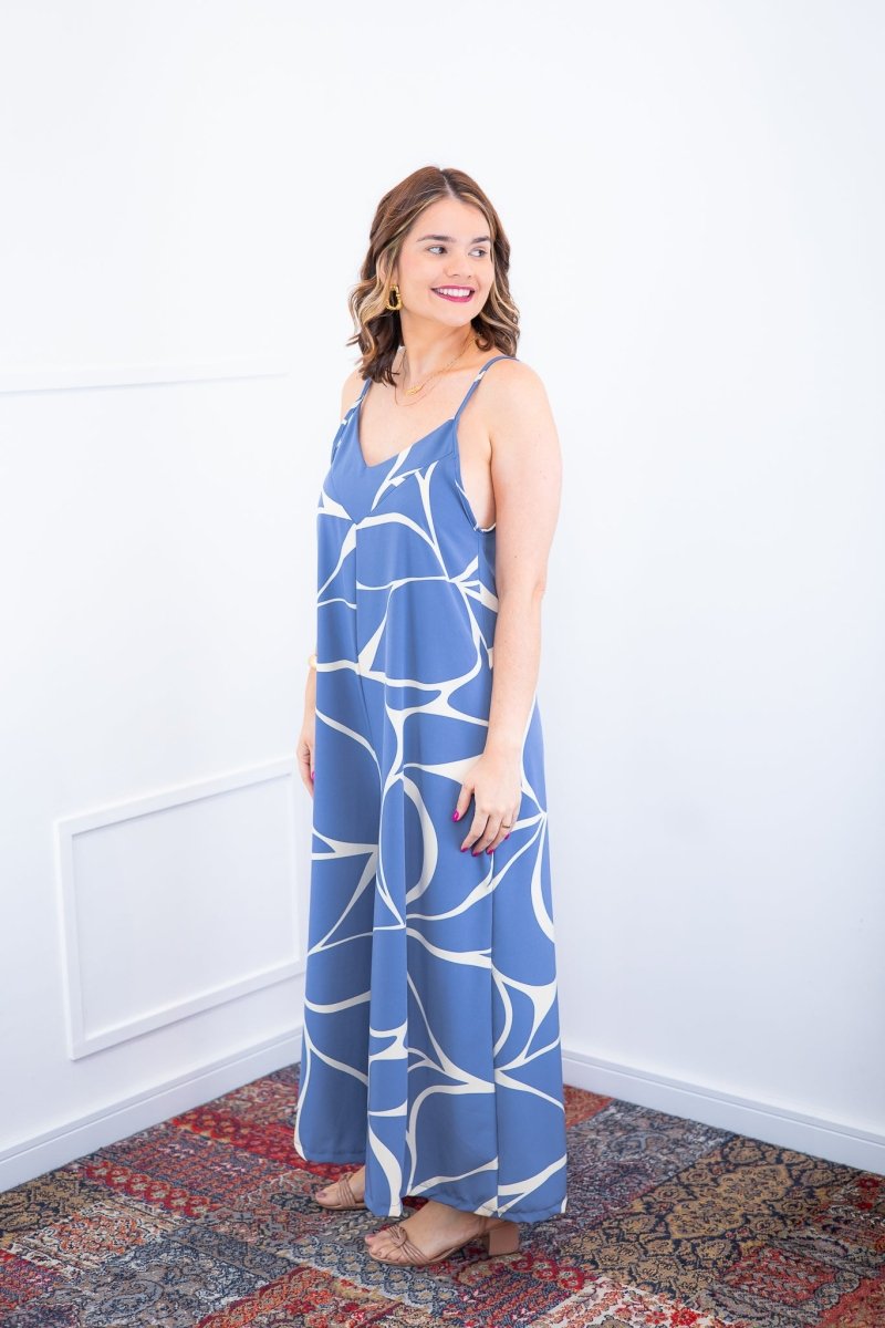 Macacão Grécia – Pantalona em Crepe com Alça Ajustável