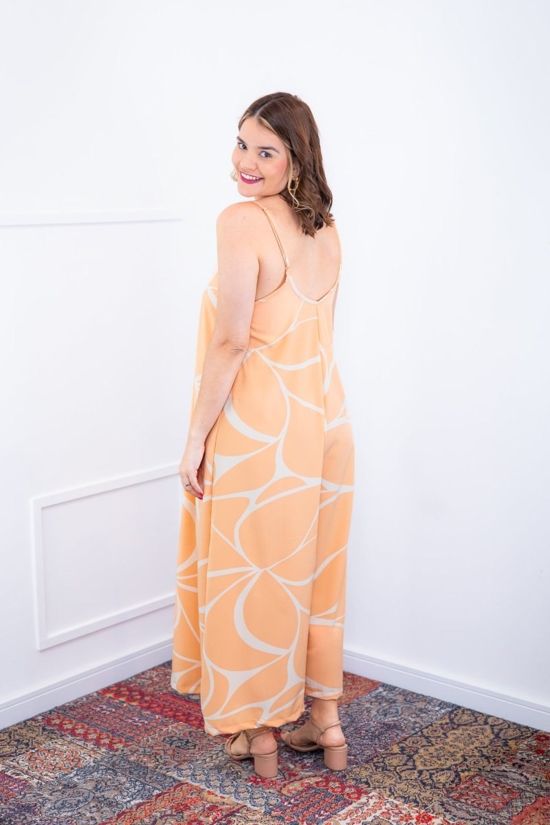 Macacão Grécia – Pantalona em Crepe com Alça Ajustável