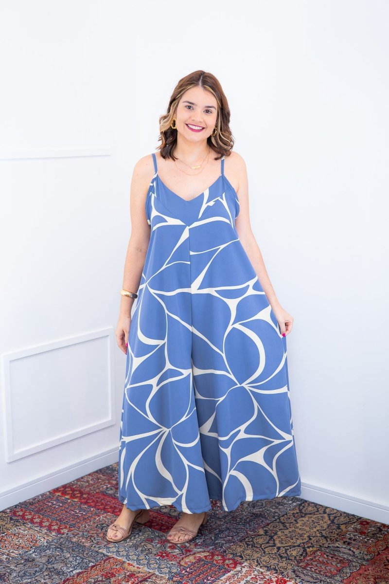 Macacão Grécia – Pantalona em Crepe com Alça Ajustável