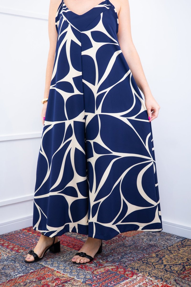 Macacão Grécia – Pantalona em Crepe com Alça Ajustável