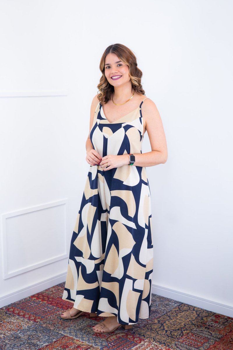 Macacão Grécia – Pantalona em Crepe com Alça Ajustável