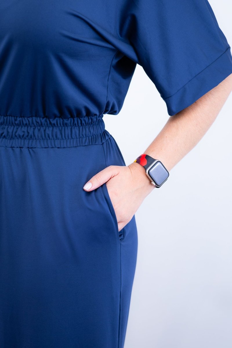 Macacão Isadora - Manga Japonesa com Calça Pantalona