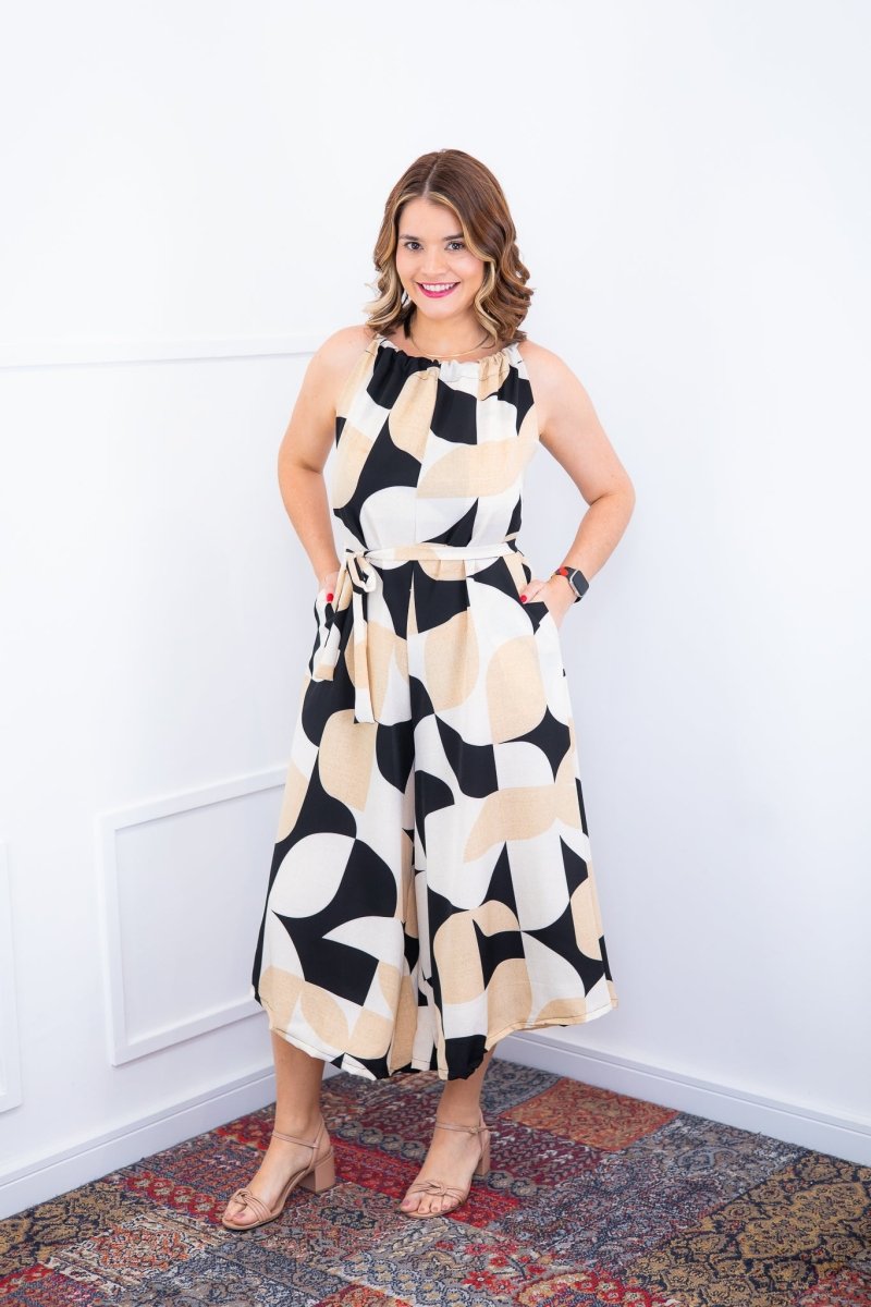 Macacão Maldivas – Pantalona em Crepe com Amarração