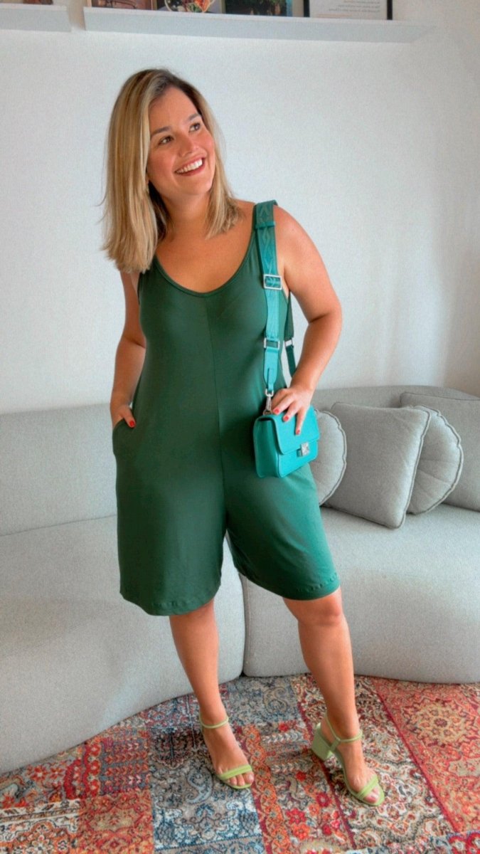 Macaquinho Kate - Midi Alça Larga