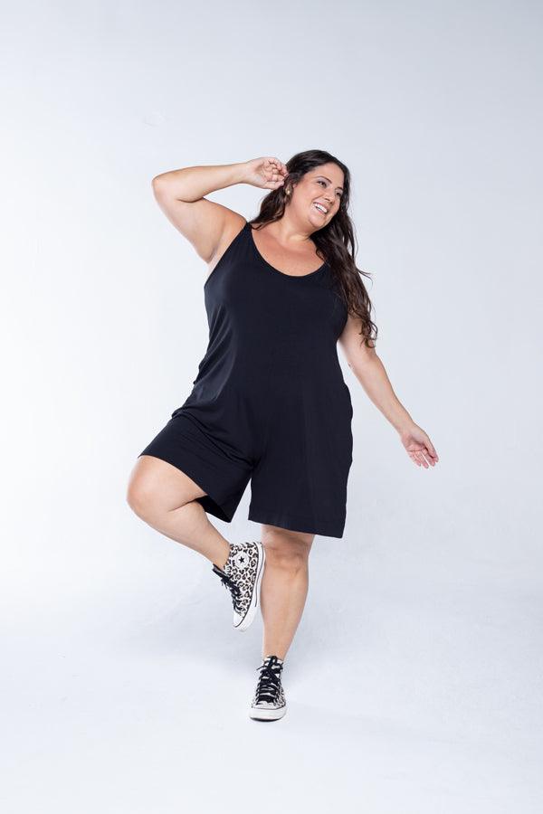 Macaquinho Kate - Midi Alça Larga