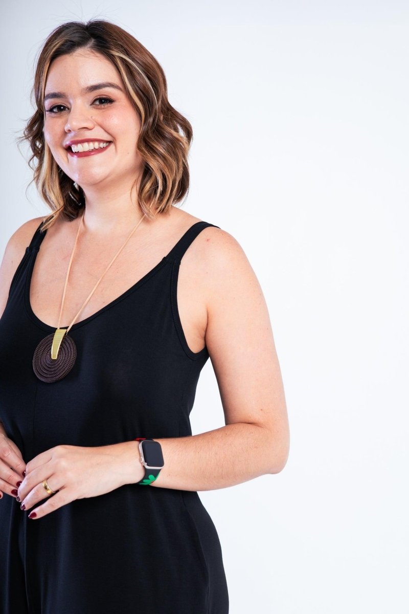 Macaquinho Kate - Midi Alça Larga