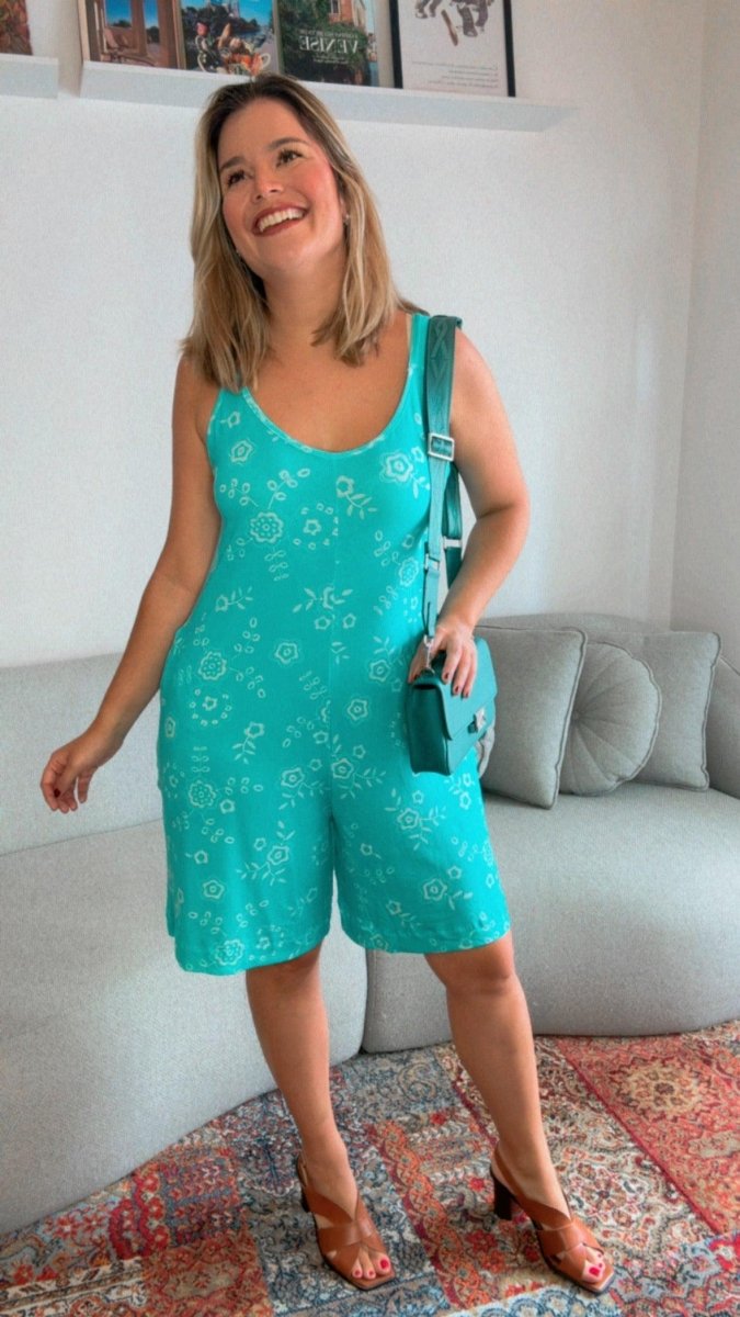 Macaquinho Kate - Midi Alça Larga