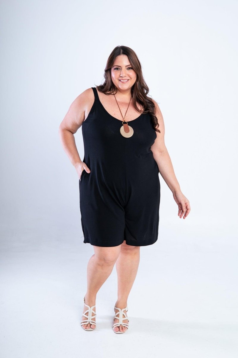 Macaquinho Kate - Midi Alça Larga