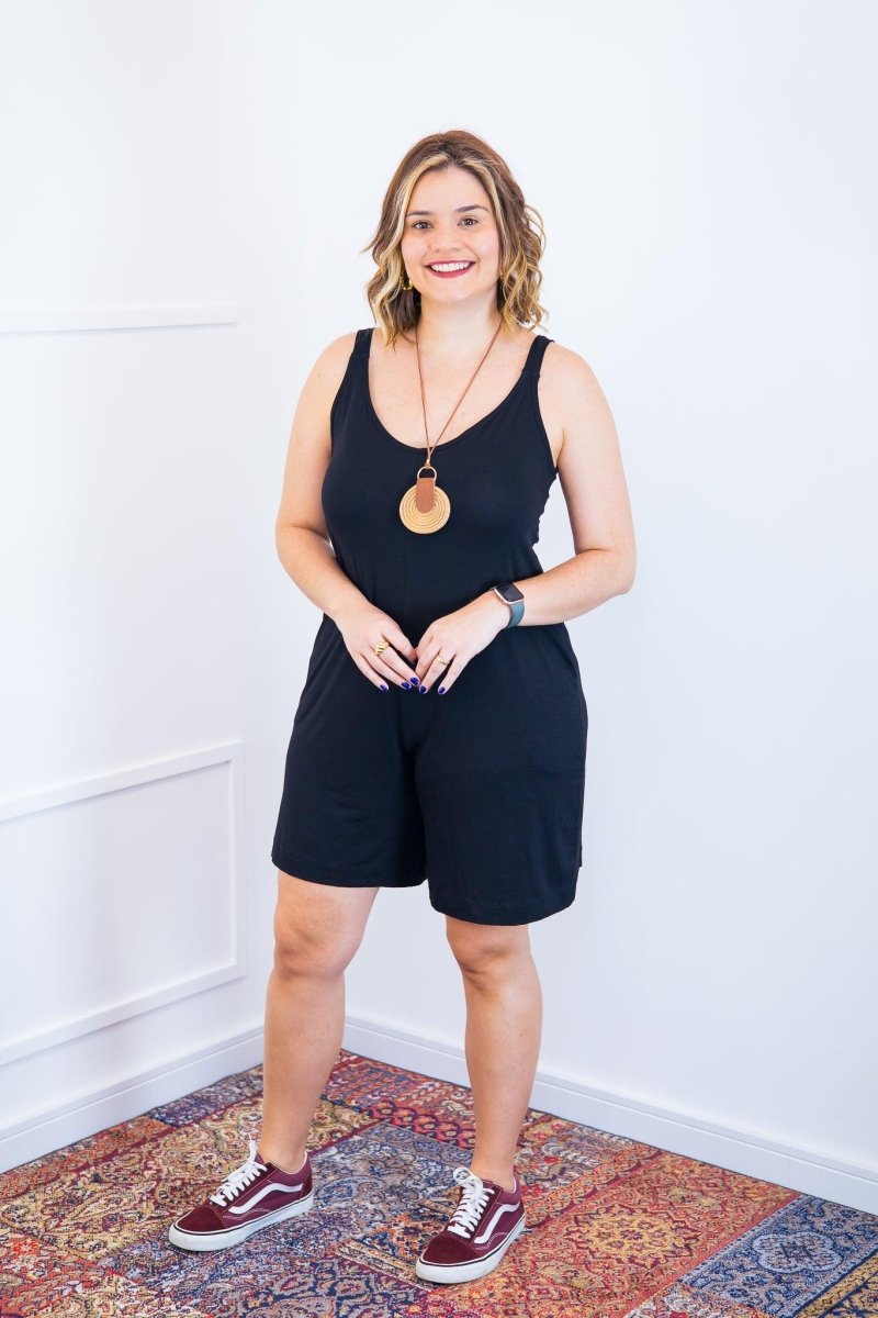 Macaquinho Kate - Midi Alça Larga