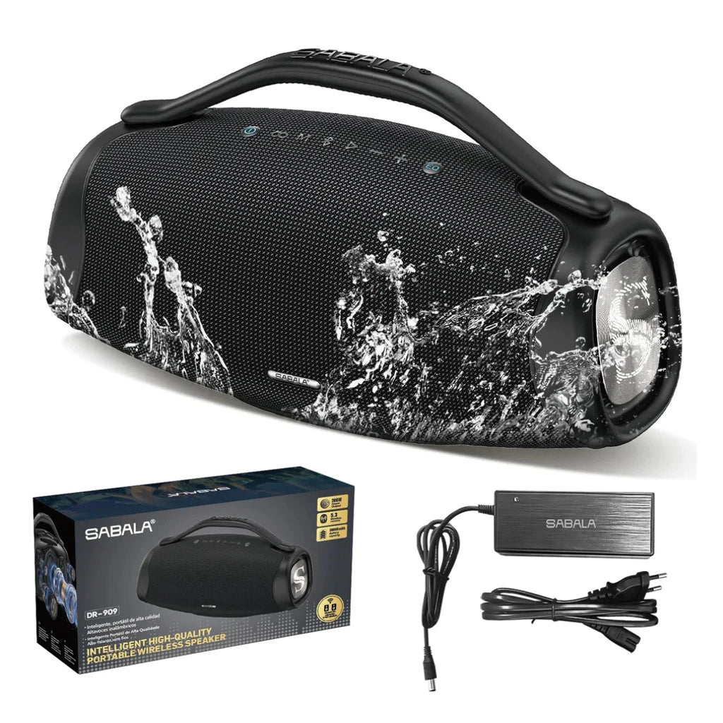 🔥 QUEIMA DE ESTOQUE!! 🔥 Caixa de Som Sabala Boombox DR-909 Bluetooth 200w 39000mah Tws Ipx6.