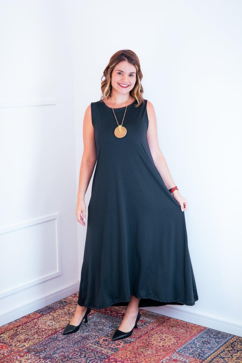 Vestido Daiane - Regata Longuete Mullet em Malha Confort