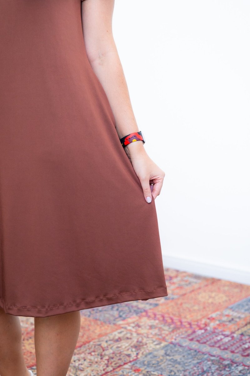 Vestido Sara - Malha Confort Midi com Manga