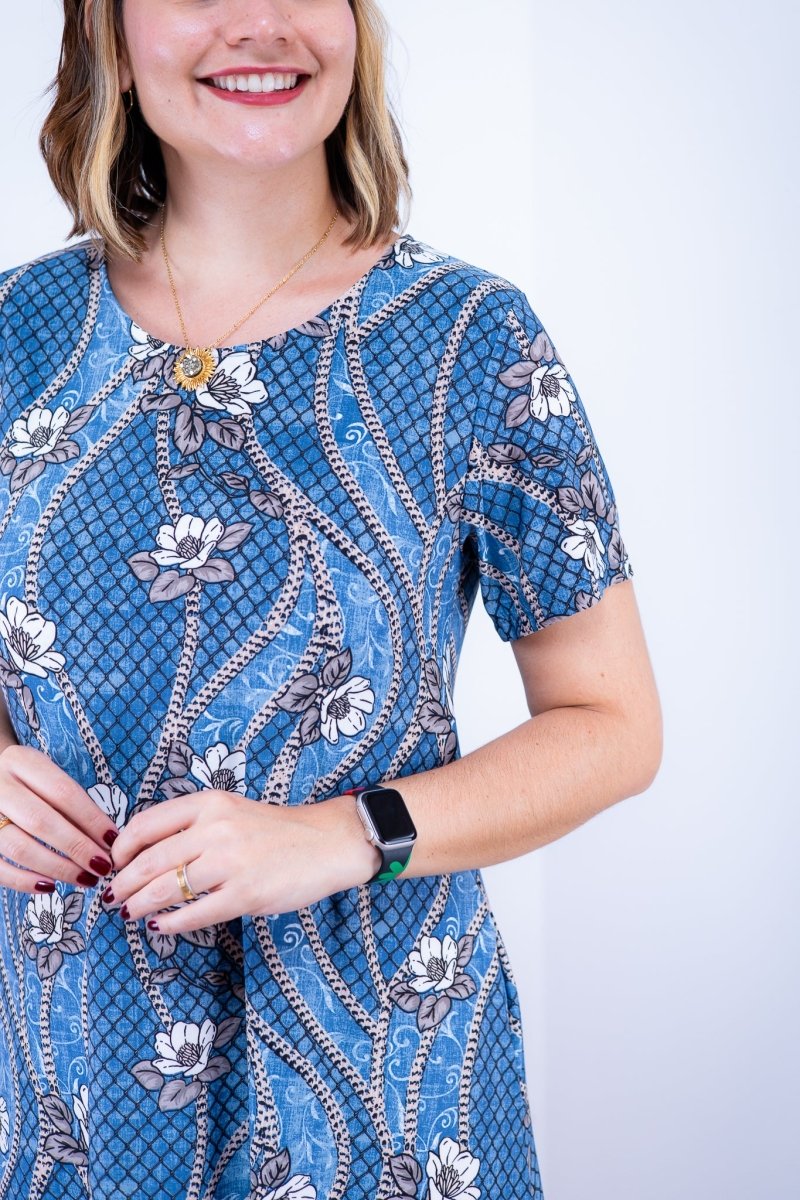 Vestido Sara - Malha Confort Midi com Manga