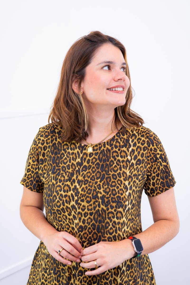 Vestido Sara - Malha Confort Midi com Manga