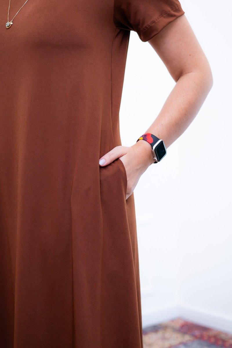 Vestido Sara - Malha Confort Midi com Manga