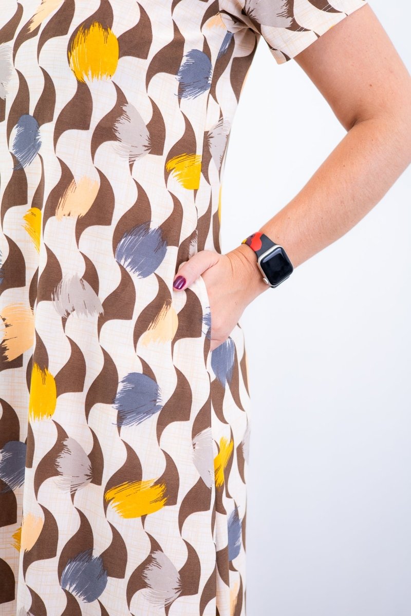 Vestido Sara - Malha Confort Midi com Manga