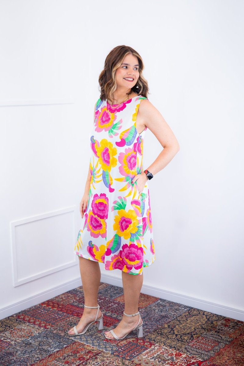 Vestido Sofia - Malha Confort Deluxe Regata Midi