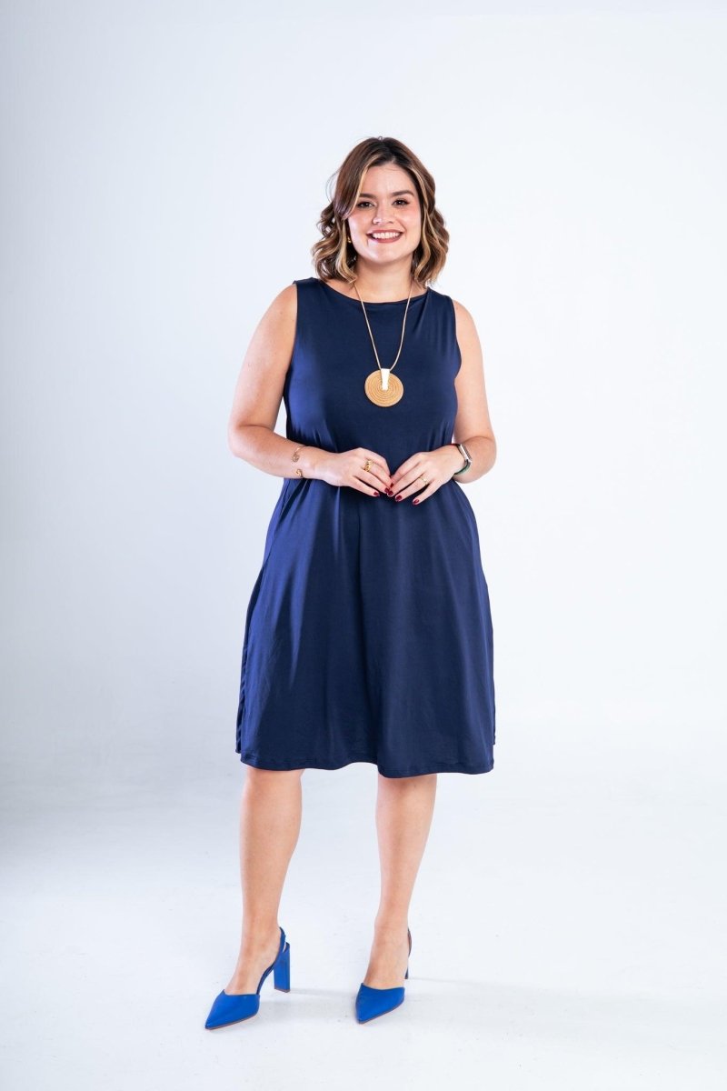 Vestido Sofia - Malha Confort Regata Midi