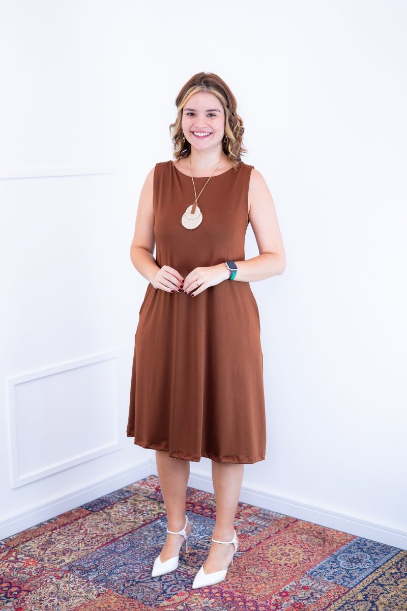 Vestido Sofia - Malha Confort Regata Midi