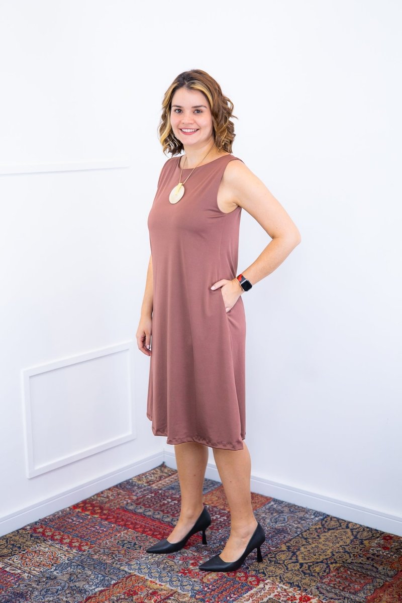 Vestido Sofia - Malha Confort Regata Midi