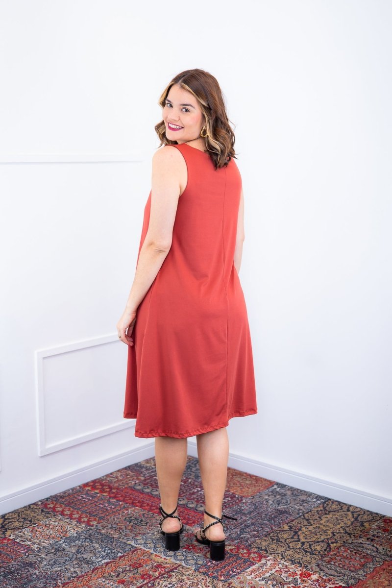 Vestido Sofia - Malha Confort Regata Midi