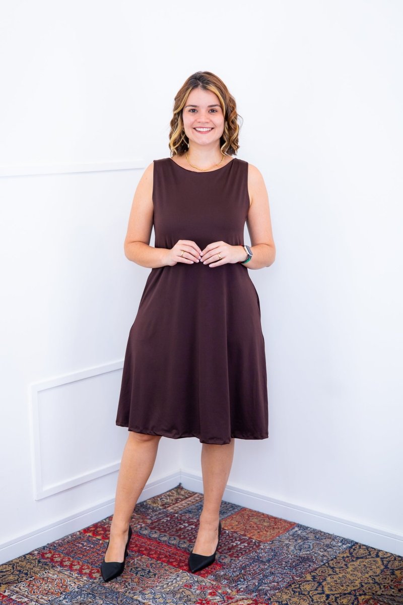 Vestido Sofia - Malha Confort Regata Midi